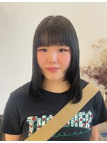 ヘアー ミュゼ 大西店(HAIR Musee) 顔まわりレイヤー/ミディアムレイヤー/暗髪