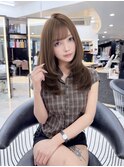 【透け感ブラウン】