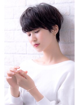 エルデ ナインズ ヘアー スタンド 川口店(elde 9's HAIR STAND) ピンクベージュクールショートボブルフウルフパーマ