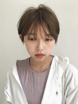 ラルジュ(large)&nbsp;【large】シースルーマッシュショート/オリーブベージュ