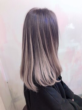 カペリマレーナ(Capelli Malena) シールエクステ 紫ベージュ バレイヤージュ