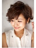 東川口×外ハネショート×透明感カラー×レディースパーマ