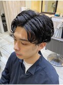 ランダムパーマ<理容室> <男性専門>〈髪質改善〉
