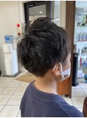 チャイルドカットアシメ束間ショート【モテ髪ヘア】