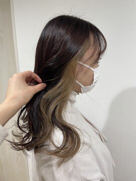 リアントウキョウ(Lian.Tokyo) （ 山崎 ）リラックスウェーブにインナーカラー