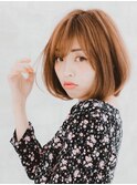 外ハネボブ/美髪のススメ/韓国マッシュ/ブルーブラック/髪質改善