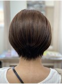 ショートボブ/ベージュ