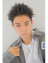 【翁長孝輔】短髪ツーブロックアップバング黒髪束感<原宿>