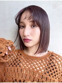 ナチュラルストレート_チェリーブラウンフェミニンロング_9076