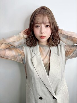 ディレクト 新宿(Direct) モカベージュ×ゆるふわミディ☆