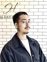 オールデイハローズ 京都駅前店(ALL DAY HELLO`S)&nbsp;３０代　メンズノームコアフェードボウズ