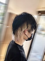 アクトスタイリッシュヘアー 知立(Act stylish hair)&nbsp;メンズホワイトインナーカラーマッシュウルフ