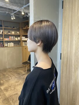 フレーム なんば店(FRAME) ▽グレー×マッシュショート