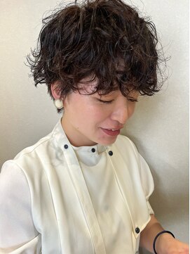 マル 薬院浄水店(MAR.co) SHORT PERM /くせ毛風　外国人風パーマ