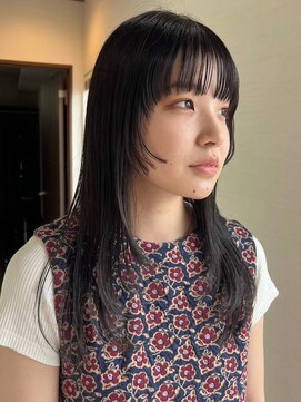 ミルヘアデザイン(mil hair design) ミルクティーベージュダブルカラーインナーカラーハイライト