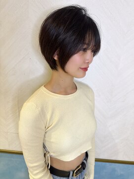 ロンド ストラーダ 心斎橋(Lond strada) ショート×ハイライト白髪ぼかし×シアーカラー[心斎橋]