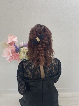 シュシュ(shushu) ハーフ編みたらし♪