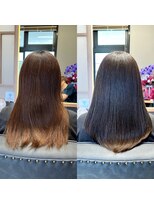 ナチュラル 古川店(Natural)&nbsp;縮毛矯正ケアルーガ髪質改善トリートメント艶髪カラー古川