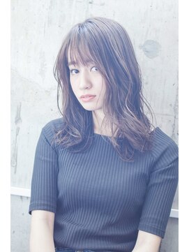 ジェニーバイメノン(JENNIE by Menon) 透明デザインカラー×ニュアンスウェットカール