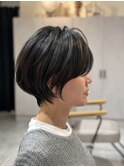 骨格補正ショートボブ