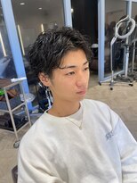 ティーワン 神埼店(T-one) ●ウェーブパーマツーブロックウルフ波スパイラルパーマ