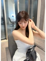 ラル 立川(lar)&nbsp;アンバーブラウン_黒髪ボブルフネビージュ小顔ワンレン