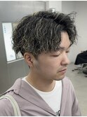 メンズホワイトメッシュ×ツイストスパイラル　21