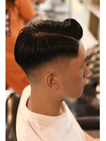 メリケンバーバーショップ フクオカ(MERICAN BARBERSHOP FUK)&nbsp;べリーショートダークアッシュニュアンスパーマ韓国マッシュ