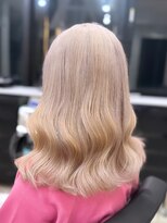 ラピス 福岡天神店(Lapis)&nbsp;やまでぃ/ミルクティーベージュ/ブリーチ/ハイトーン/髪質改善