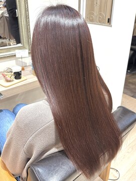 アヤラグランスパ 船橋店(AyaLA GRAN SPA) 【福田隆晃】チェリーブラウン/髪質改善カラー/艶髪ロング