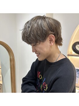 ジーナ 博多筑紫口(Zina) マッシュウルフ×寒色ベージュ!【福田れん】