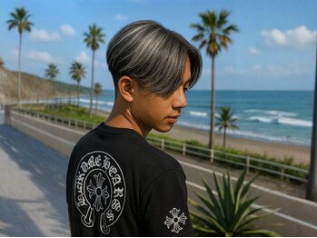 ラグズ 茅ヶ崎(LAGUZ)の写真/ツイストパーマやエッジを効かせたハイライトブリーチメッシュで動きのあるStyleへ！圧倒的デザイン力◎