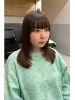 バショ(ba sho)&nbsp;レイヤーカット/くすみベージュ