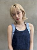 Aimee 町田 ハニーブロンド×切りっぱなしボブ