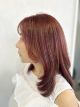 リコサロン(Lico Salon)&nbsp;大人の韓国ヘア&艶ピンクカラーで透明感のある肌色に見せるヘア