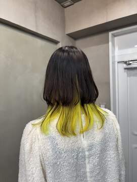 ファビ 渋谷(Fab) くびれヘア/暗めカラー/アプリコットオレンジ/縮毛矯正