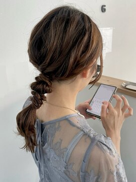 ウル 岡山駅店(ULu.) 岡山ヘアセット 編みおろし