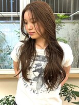 パークレーン アイス イヴェン(park lane ICI yeven)&nbsp;髪質改善カラーくびれ巻き髪ロングヘア艶髪モカブラウン