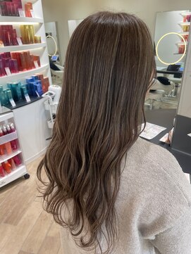 ブラウン(Brown) 白髪ぼかしハイライト