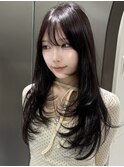 レイヤーカット/ハッシュカット/髪質改善/グレージュ/横浜