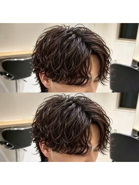 アイトーキョープラスシー 横浜(AI TOKYO+Sea) 横浜/メンズカット/ルーズパーマ/センターパート/シャドウパーマ