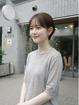 キビト(kibito) 新宿若松河田曙橋マッシュショート簡単スタイリング20代30代40代
