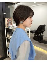 メルバイグラフ 梅田(mel by GRAFF) 大人可愛い20代30代40代前下がりショートボブ/ハンサムショート