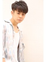 カジュアルブロックマッシュショート