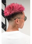 テクノツーブロックカラーショート