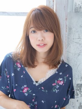 ヘアークラブ(HAIR CLUB) 重めバングのナチュラルセミディ