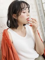 ミンクス 青山店(MINX)&nbsp;透け感バング×ラフカールボブ