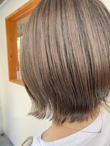 ヘアーラボ ハチ(HAIR LABO HACHI)&nbsp;外ハネボブオリーブベージュ☆