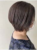 大人ショートボブ/縮毛矯正
