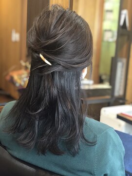 リファイング(ing) ハーフアップアレンジ